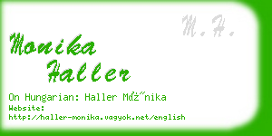 monika haller business card